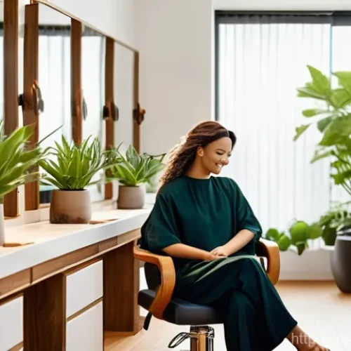 Home 28 헤어디자이너 고충 해결 방법 - **Prompt:** A brightly lit, cozy hair salon interior with a warm and inviting atmosphere. Sunlight s...