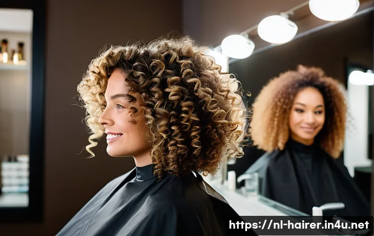 헤어디자이너 경력 관리 노하우 - **A highly skilled female hairdresser, of Dutch appearance, with a warm smile and modern, stylish wo...